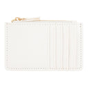 Porte-carte zippé Ivoire 1