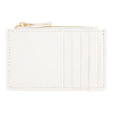 Porte-carte zippé Ivoire 1