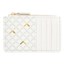 Porte-carte zippé Ivoire graphique 1