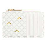 Porte-carte zippé Ivoire graphique 1