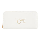 Grand portefeuille femme - Love - blanc