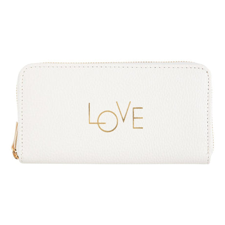 Grand portefeuille à motifs Ivoire Love 1
