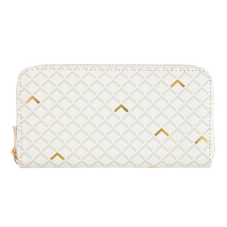 Grand portefeuille à motifs Blanc graphique 1