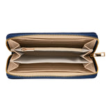 Grand portefeuille à motifs Bleu La vie est belle 2