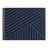 Portefeuille plat Bleu graphique noir 1