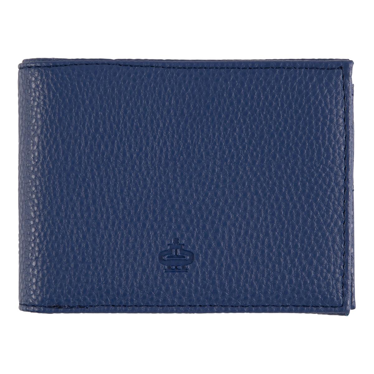 Portefeuille plat Bleu marine 1