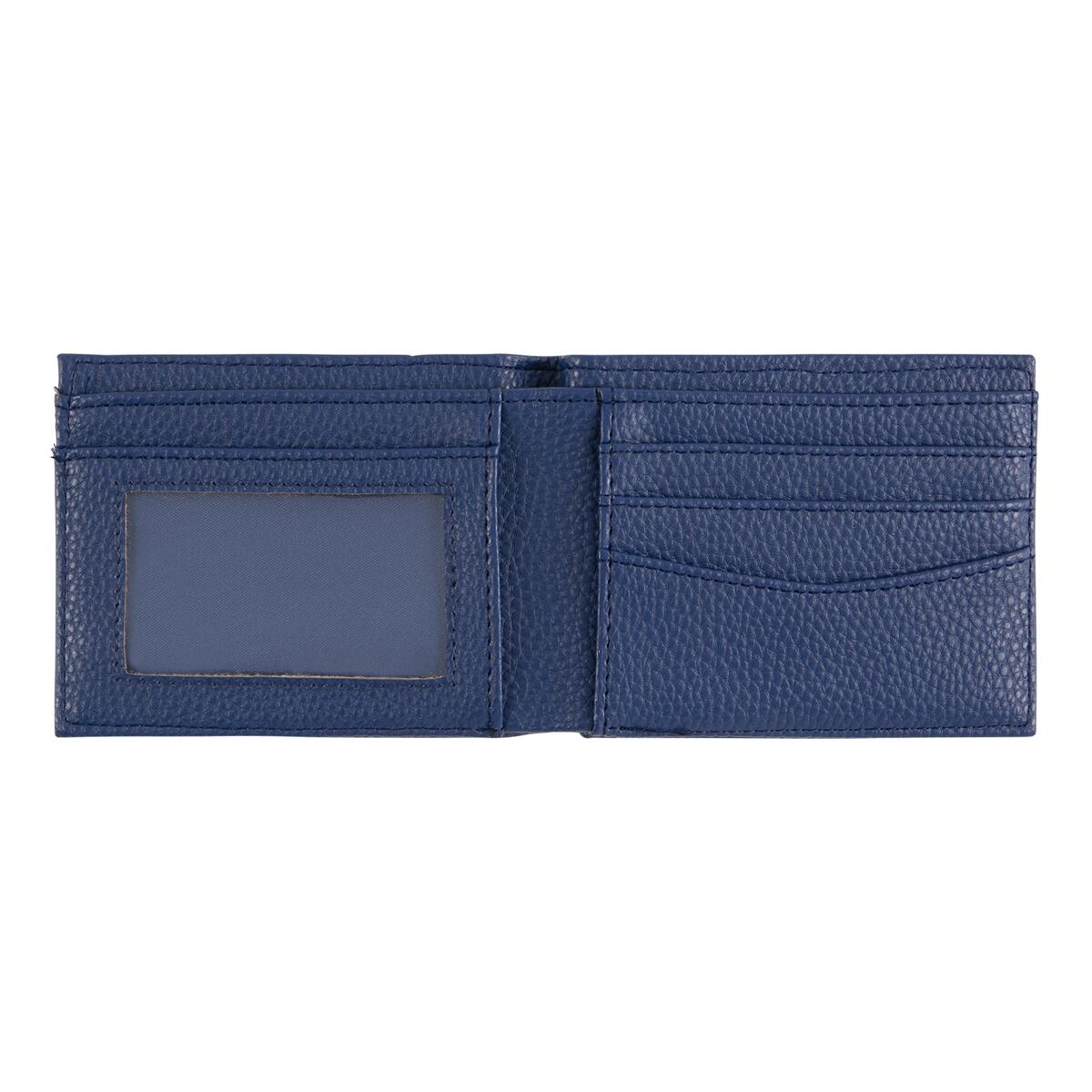 Portefeuille plat Bleu marine 2