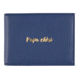 Portefeuille plat Bleu Papa chéri 1