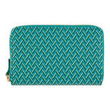 Portefeuille femme - motifs graphiques - vert