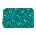 Portefeuille à motifs Turquoise géométrique 1