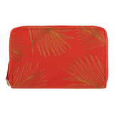 Portefeuille à motifs Rouge feuilles 1