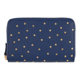 Portefeuille à motifs Bleu marine graphique 1