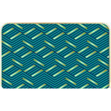 Portefeuille femme - formes géométriques - vert et doré