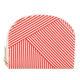 Porte-monnaie à motif Blanc graphique rouge 1