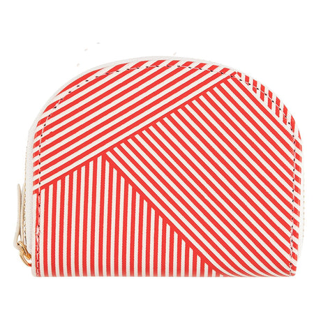 Porte-monnaie à motif Blanc graphique rouge 1