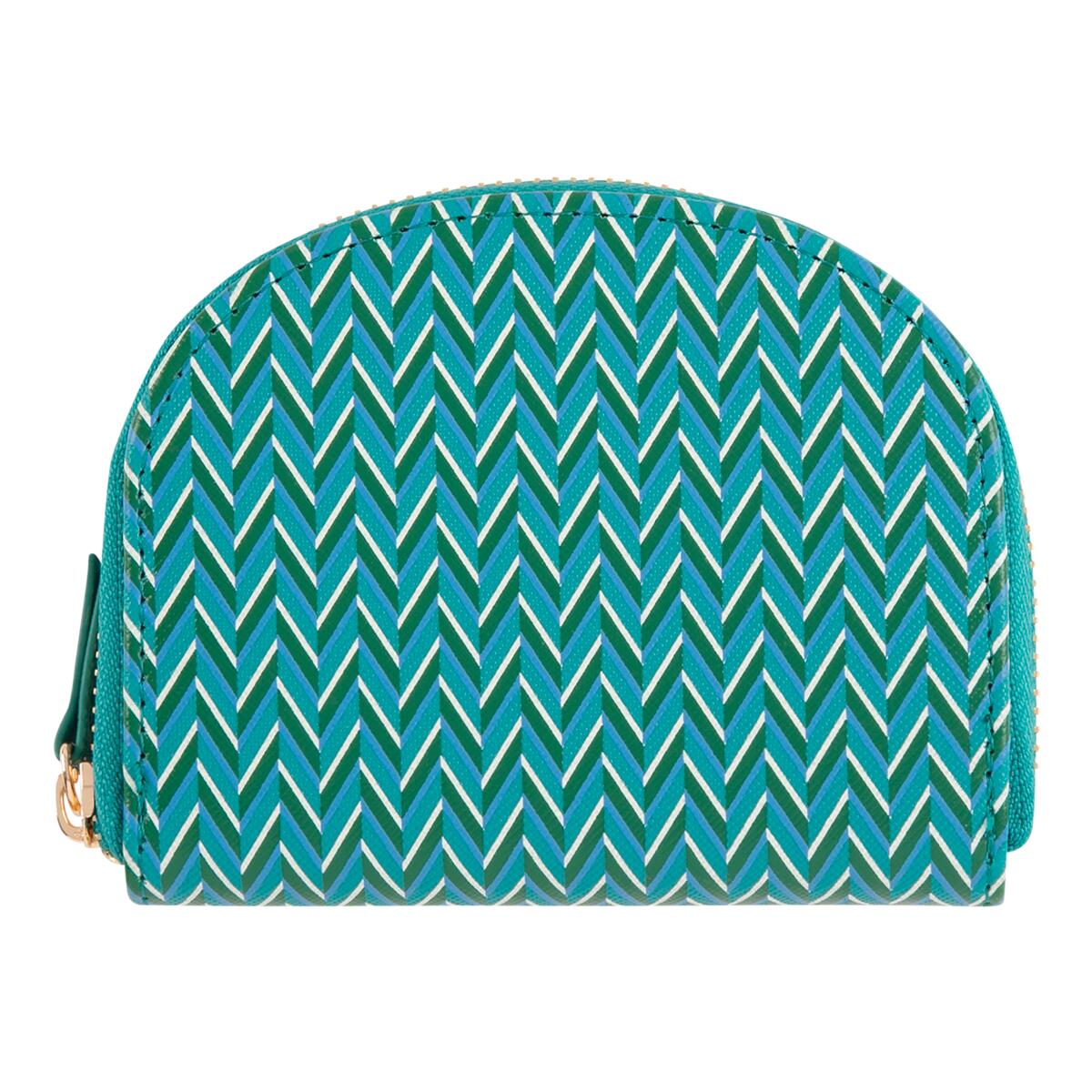 Porte-monnaie à motif Turquoise graphique 1