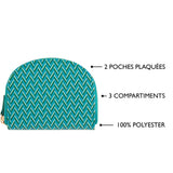 Porte-monnaie à motif Turquoise graphique 4