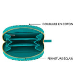 Porte-monnaie à motif Turquoise graphique 5