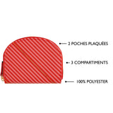 Porte-monnaie à motif Rouge graphique 4