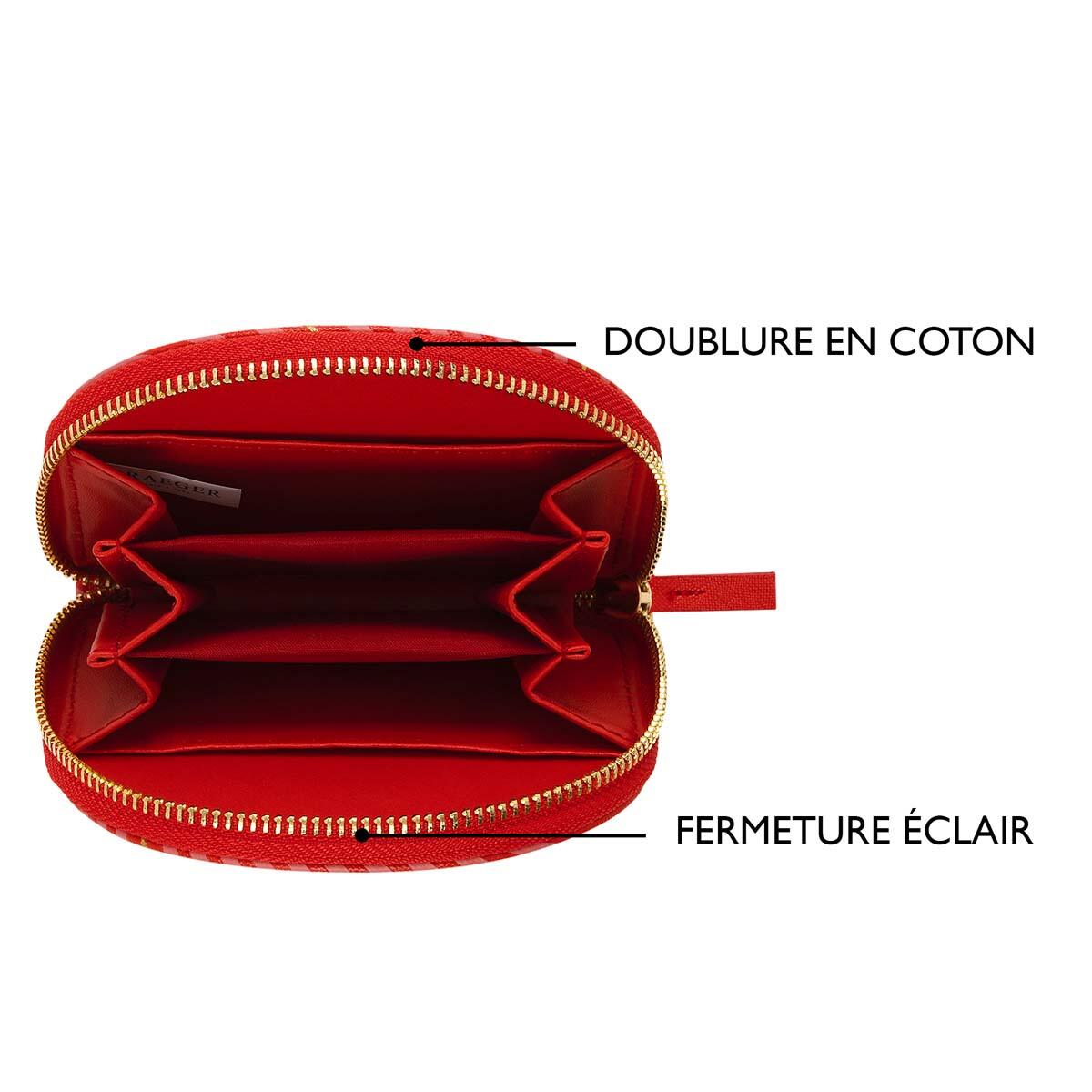Porte-monnaie à motif Rouge graphique 5