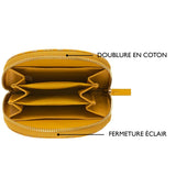 Porte-monnaie à motif Moutarde feuilles 5