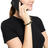 Dragonne Téléphone Cuir noir 4