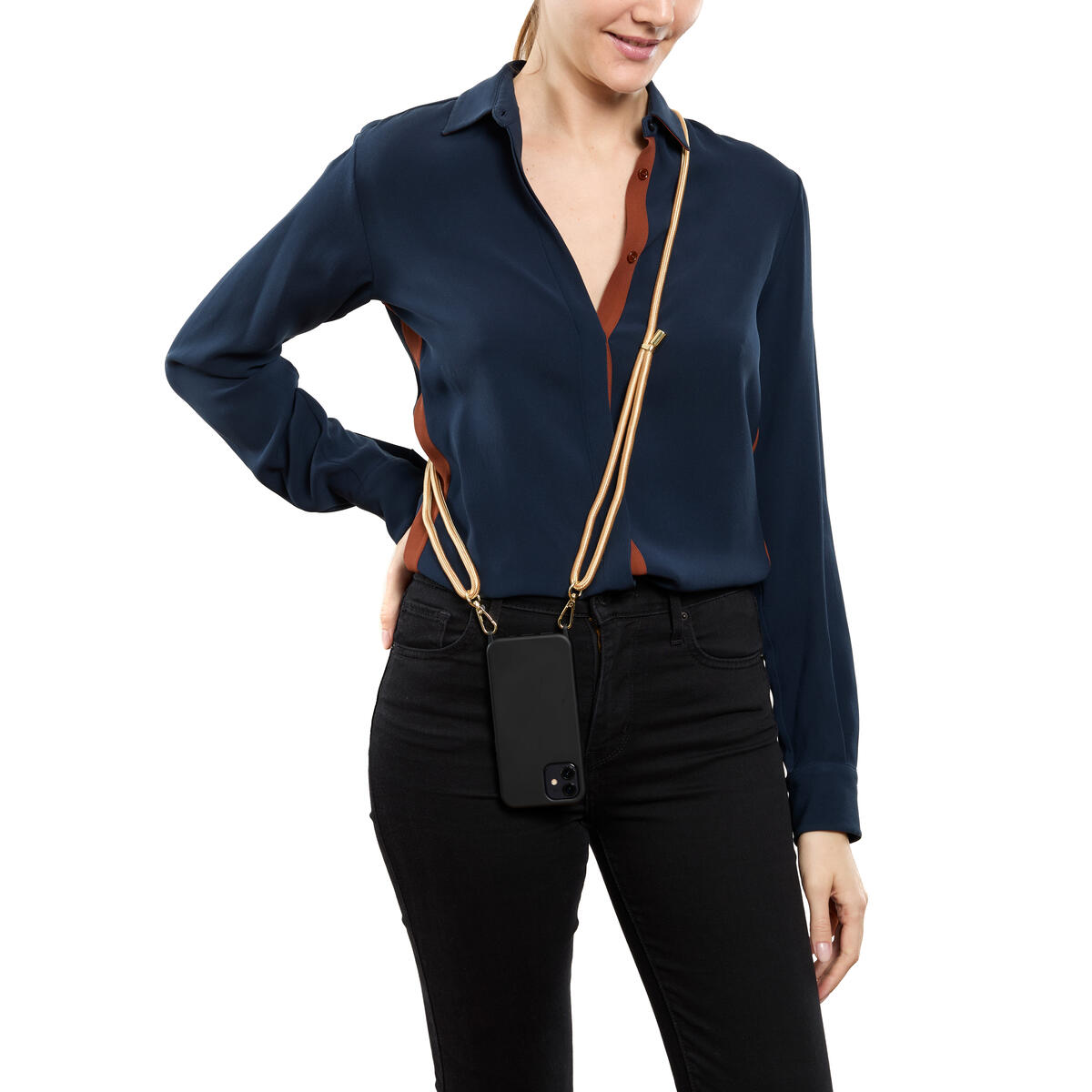 Cordon Téléphone Doré 4