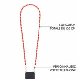 Chaîne Téléphone en Simili - Plusieurs Coloris