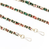 Chaîne Téléphone dorée Vert 2