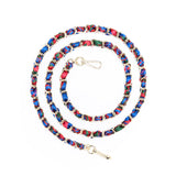 Chaîne Téléphone dorée Bleu 1