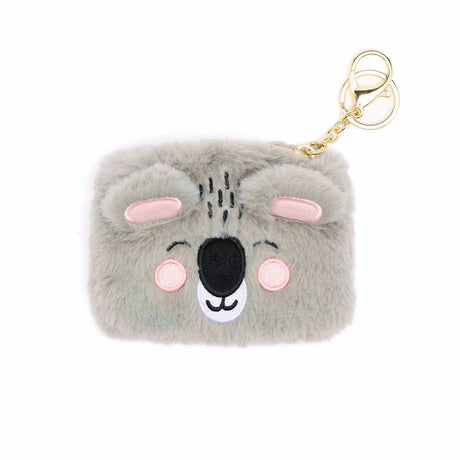 Porte-Monnaie Cocooning en fausse Fourrure - Plusieurs Motifs
