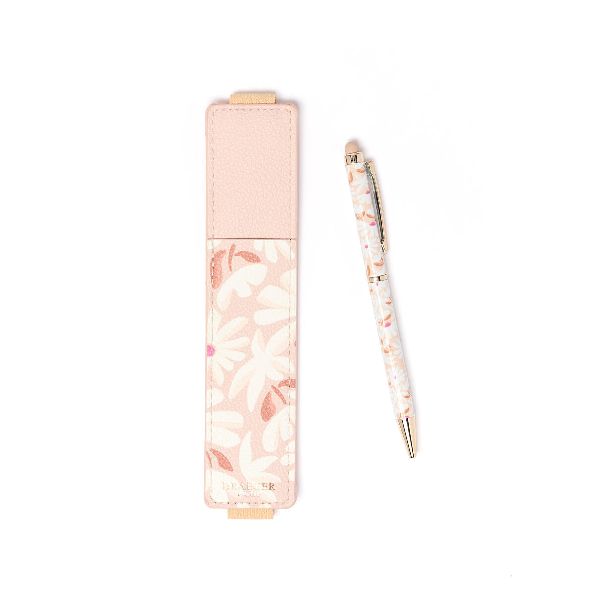 Stylo tactile Office Chic Fleurs taupe 2