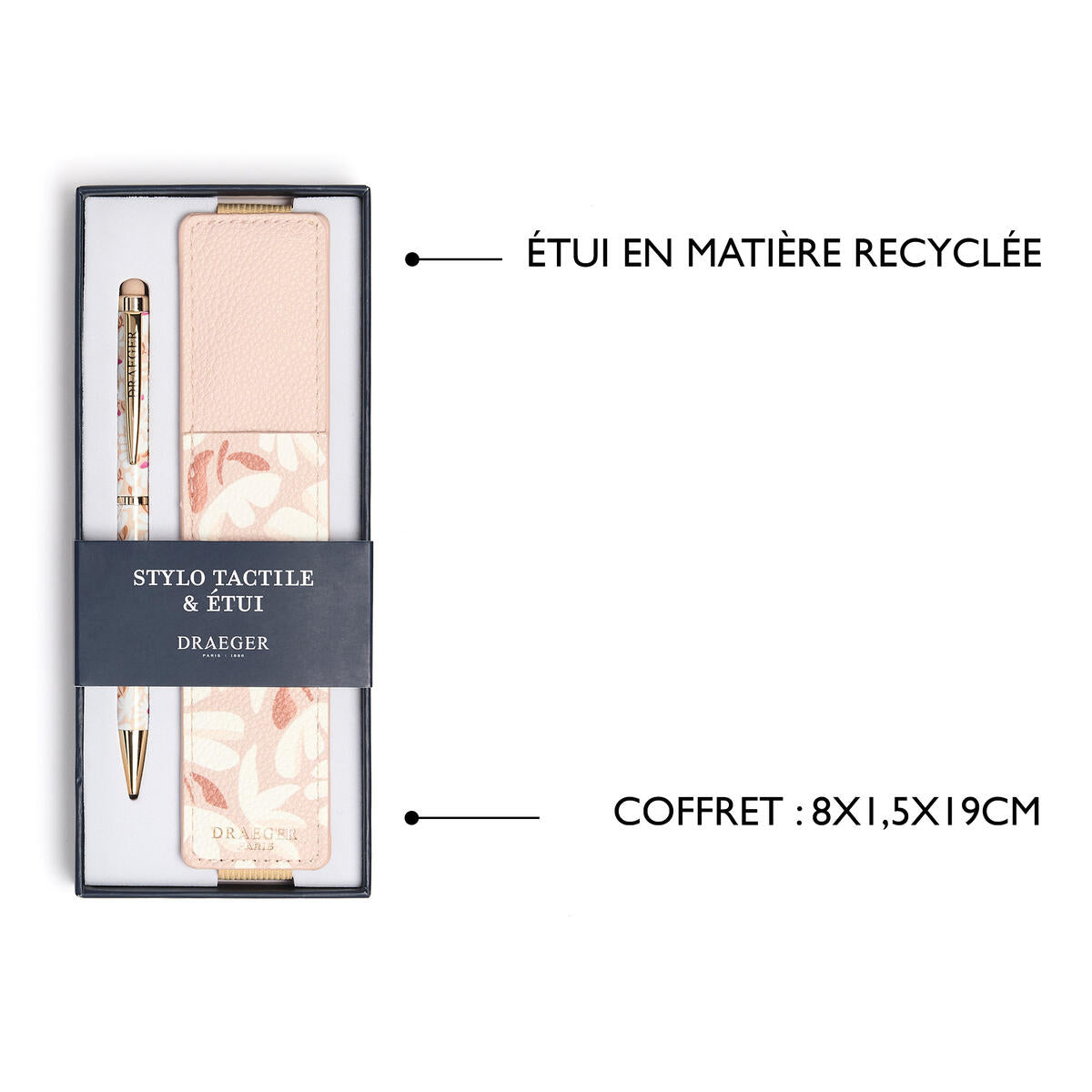 Stylo tactile Office Chic Fleurs taupe 4