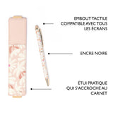 Stylo tactile Office Chic Fleurs taupe 5