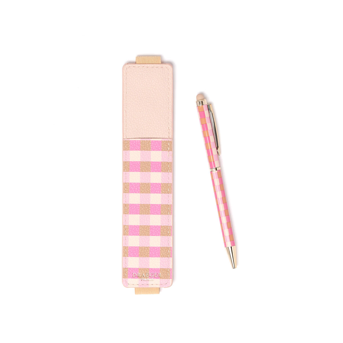 Stylo tactile Office Chic Vichy taupe 2
