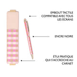 Stylo tactile Office Chic Vichy taupe 5