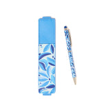Stylo tactile Office Chic Fleurs bleu 2