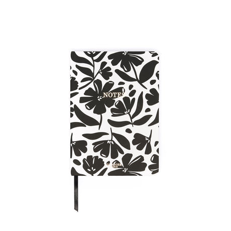 Carnet de notes A5 Office Chic Fleurs noir 1
