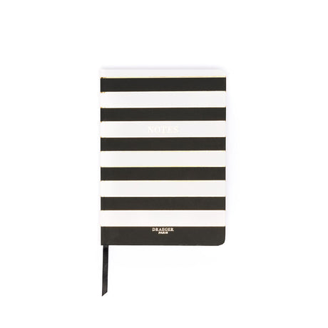 Carnet de notes A5 Office Chic Rayures noir 1