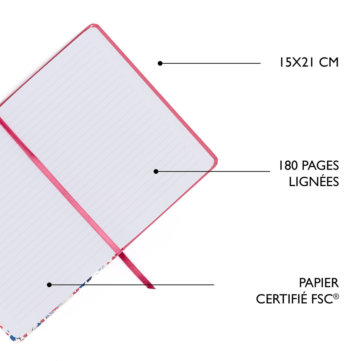 Libreta elegante de oficina A5: varios patrones