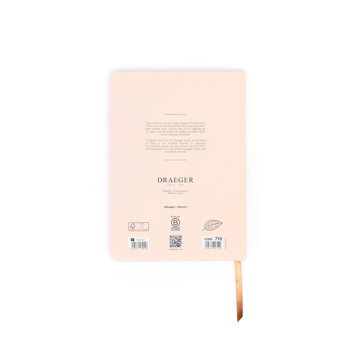 Carnet de notes A5 Office Chic Fleurs taupe 3