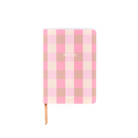 Carnet de notes A5 Office Chic Vichy taupe 1