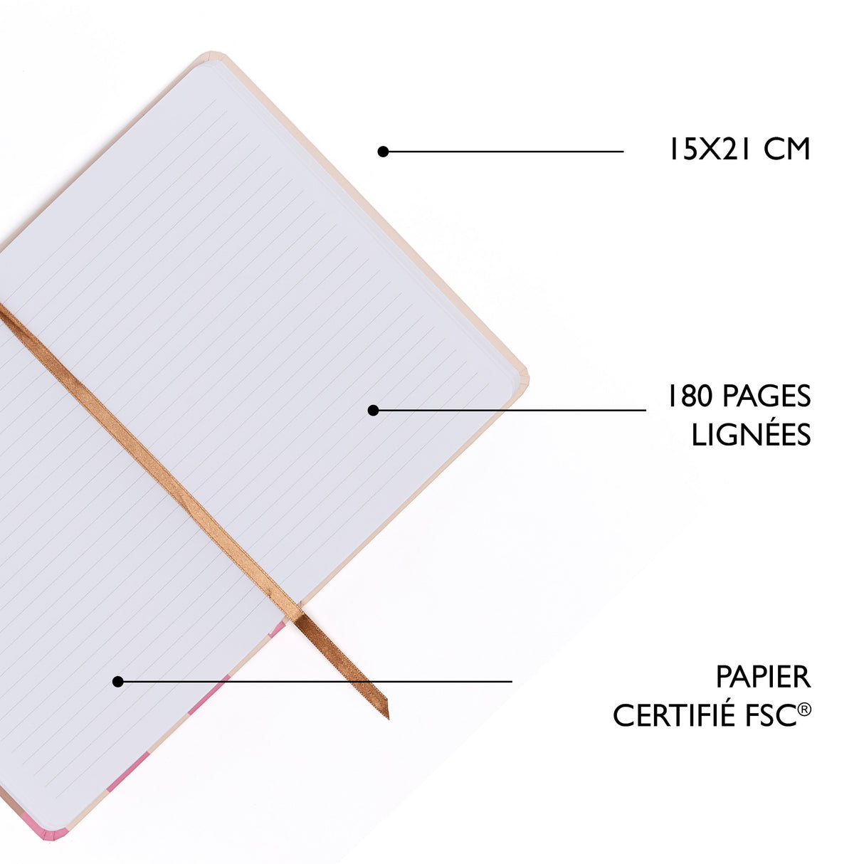 Libreta elegante de oficina A5: varios patrones