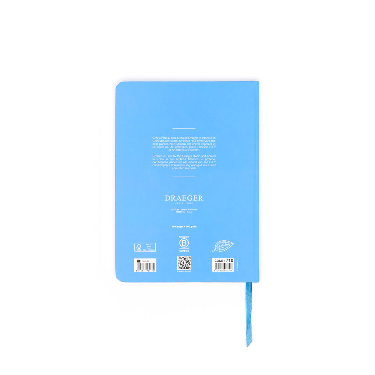 Carnet de notes A5 Office Chic Fleurs bleu 3