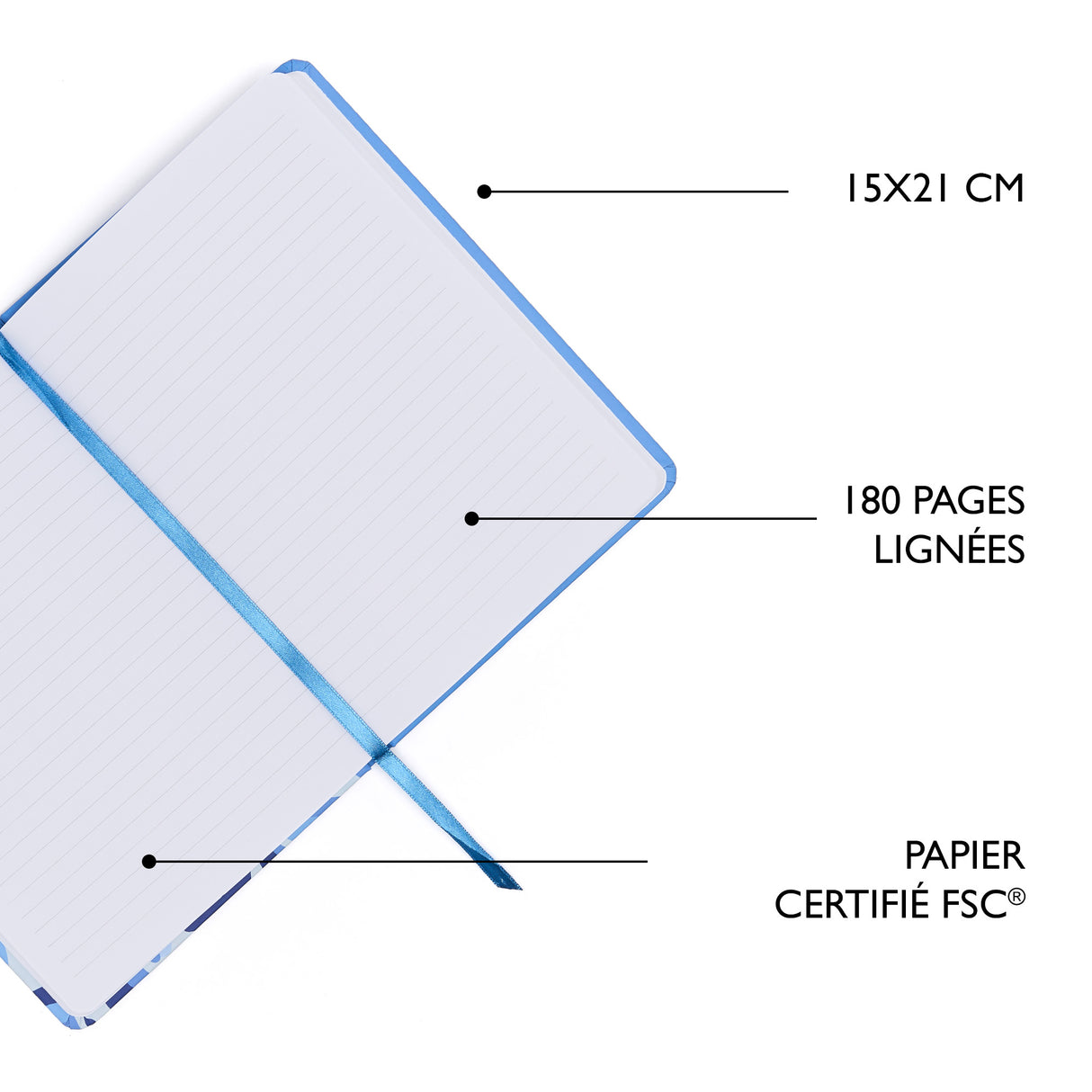 Libreta elegante de oficina A5: varios patrones