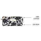 Trousse Office Chic Fleurs noir 4