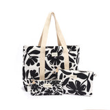 Trousse Office Chic Fleurs noir 6
