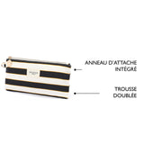 Trousse Office Chic Rayures noir 5