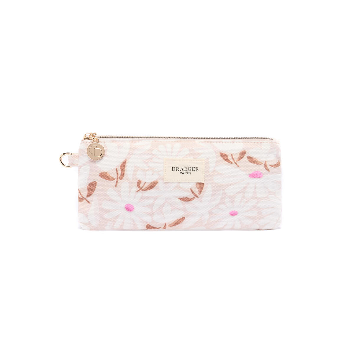 Trousse Office Chic Fleurs taupe 1