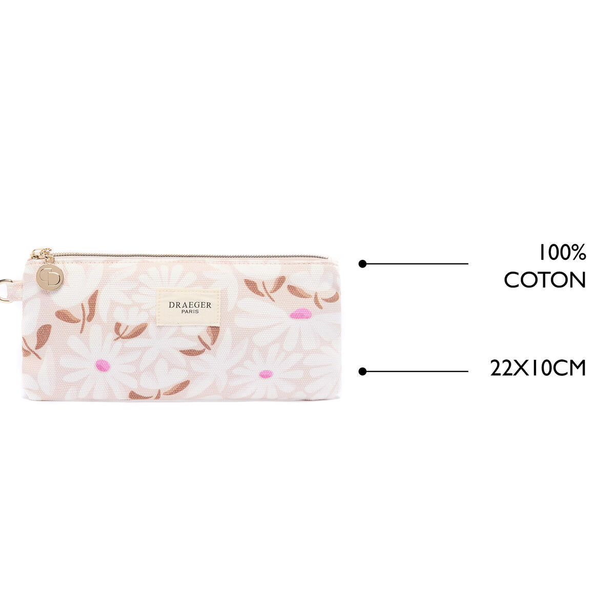 Trousse Office Chic Fleurs taupe 4